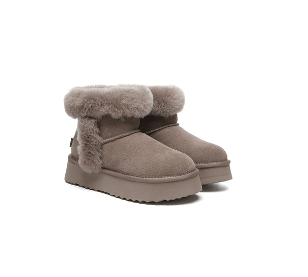 UGG EVERAU® UGG Boots Women Shearling Mini Platform Kazzi