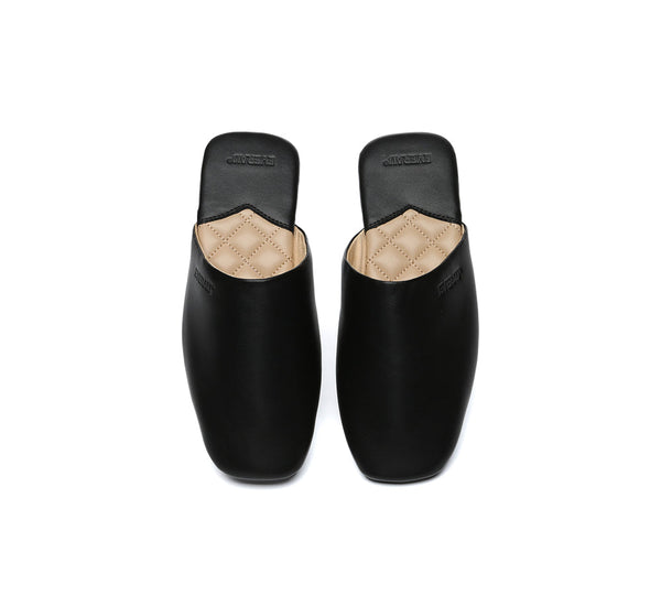 EVERAU® Women Slides Leather Flat Wafaa
