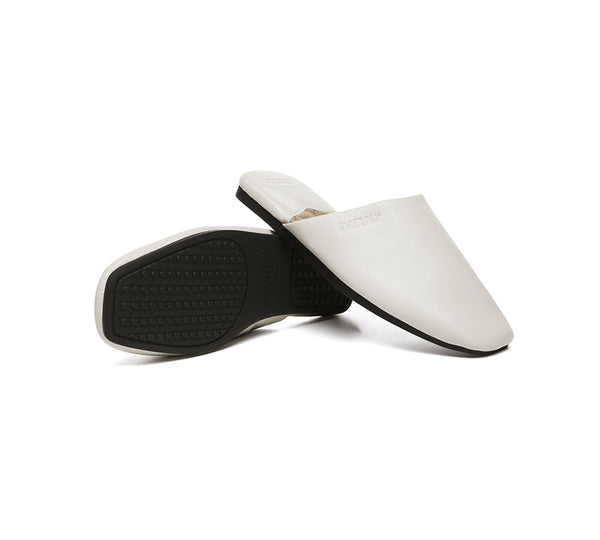 EVERAU® Women Slides Leather Flat Wafaa