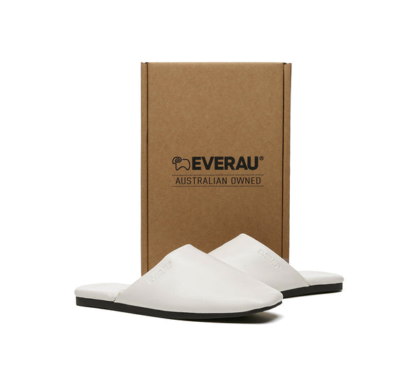 EVERAU® Women Slides Leather Flat Wafaa