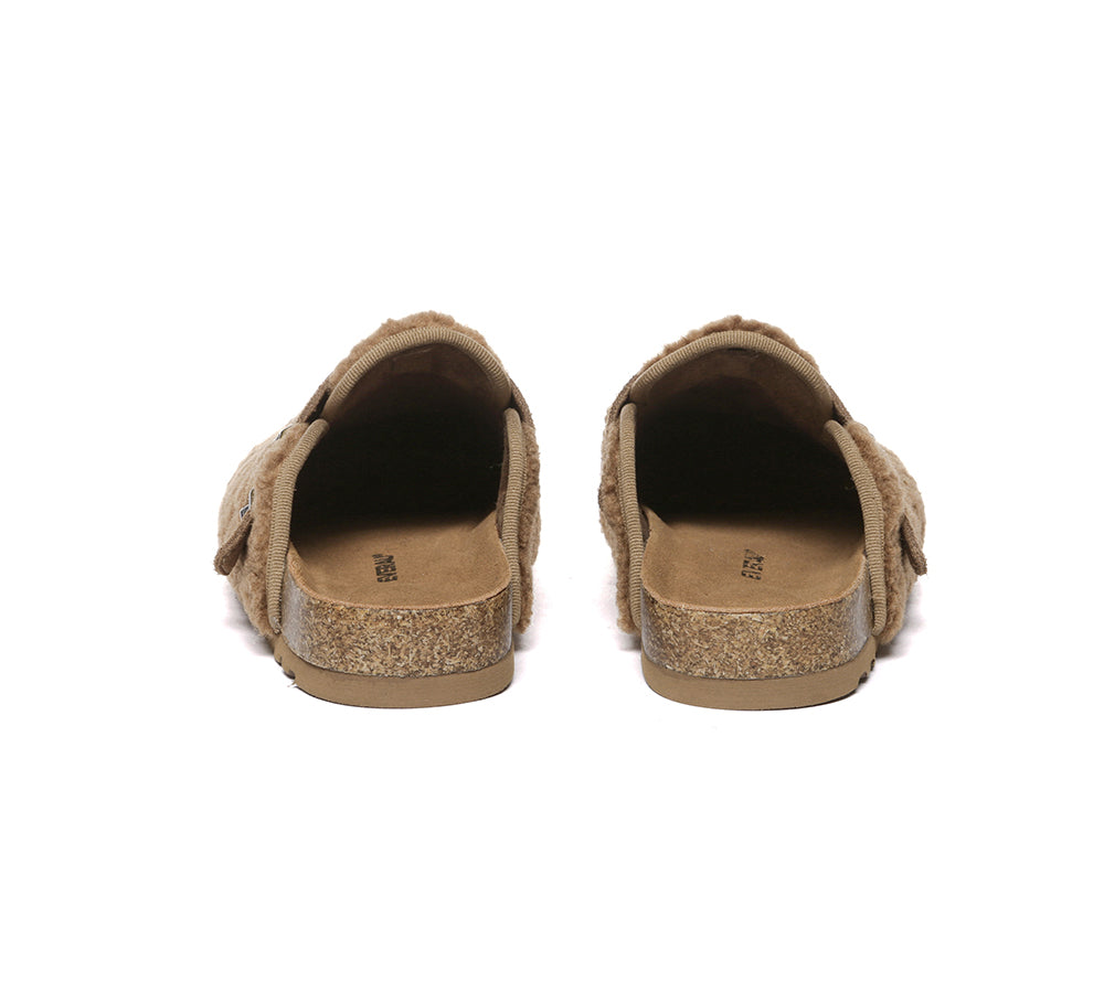 UGG Women Shearling Buckle Sandal Slides Greta