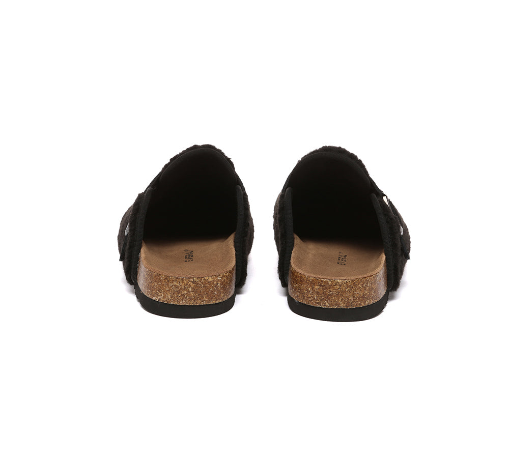 UGG Women Shearling Buckle Sandal Slides Greta