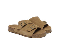EVERAU?? Adjustable Strap Embossed Slip-on Summer Sandal Slides Alexis - UGG EXPRESS