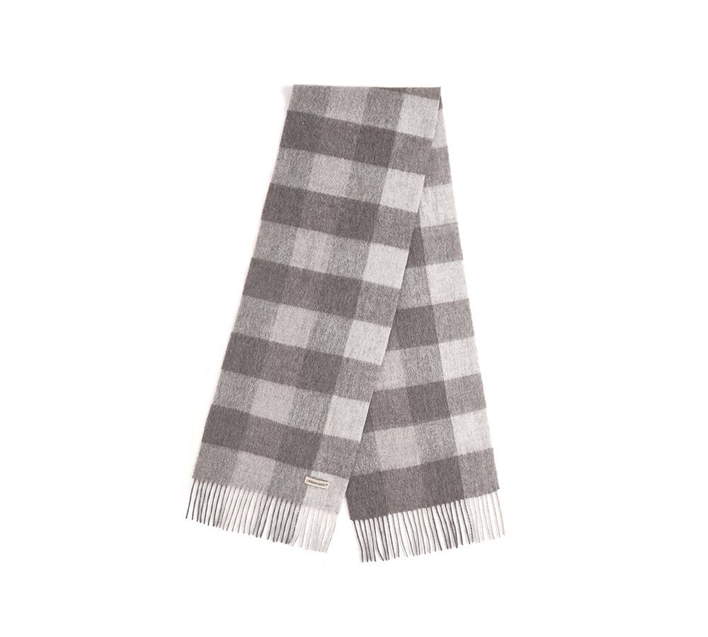 Urban UGG 100% Wool Plaid Pattern Check Scarf Zoe