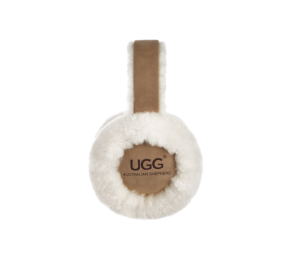 AUSTRALIAN SHEPHERD® UGG Kids Adjustable Sheepskin Wool Earmuff Connie - UGG EXPRESS