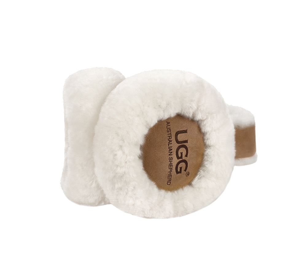 UGG Kids Adjustable Sheepskin Wool Earmuff Connie