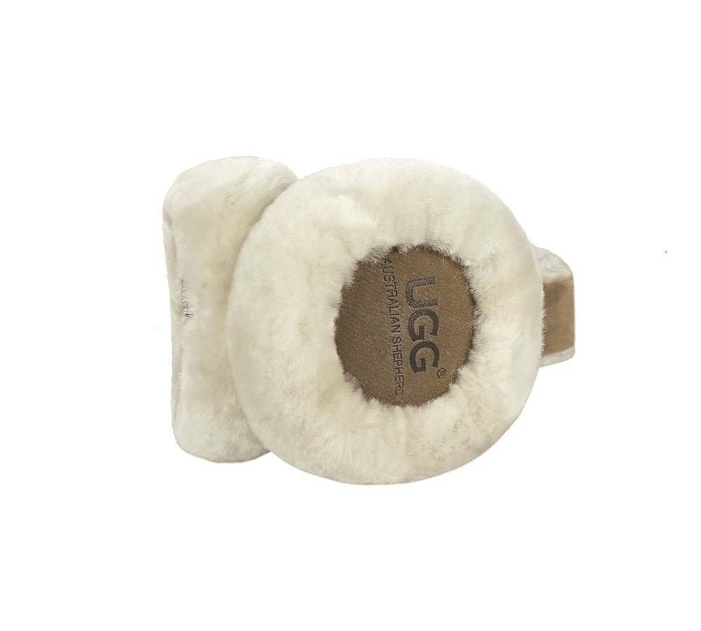 AUSTRALIAN SHEPHERD® UGG Kids Adjustable Sheepskin Wool Earmuff Connie - UGG EXPRESS