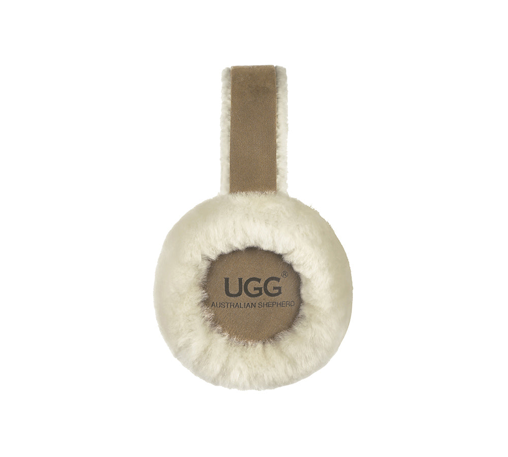 AUSTRALIAN SHEPHERD® UGG Kids Adjustable Sheepskin Wool Earmuff Connie - UGG EXPRESS