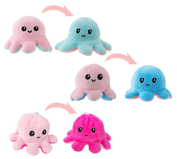 Flip Octopus Plush Key Chain Small
