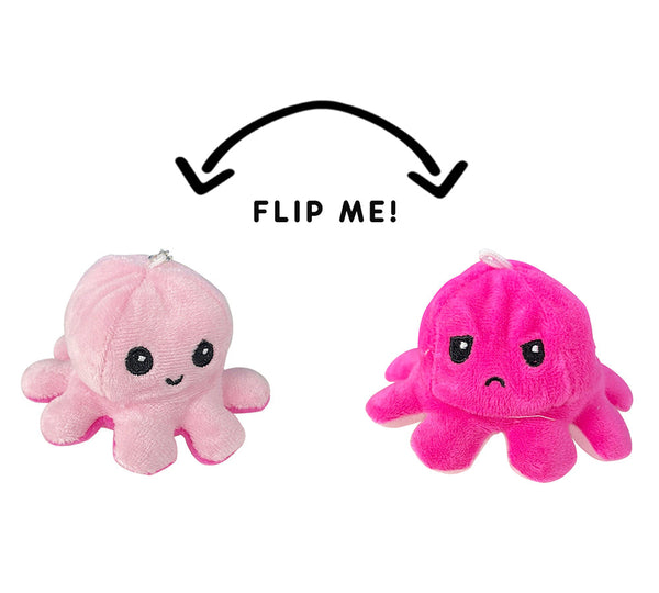 Flip Octopus Plush Key Chain Small