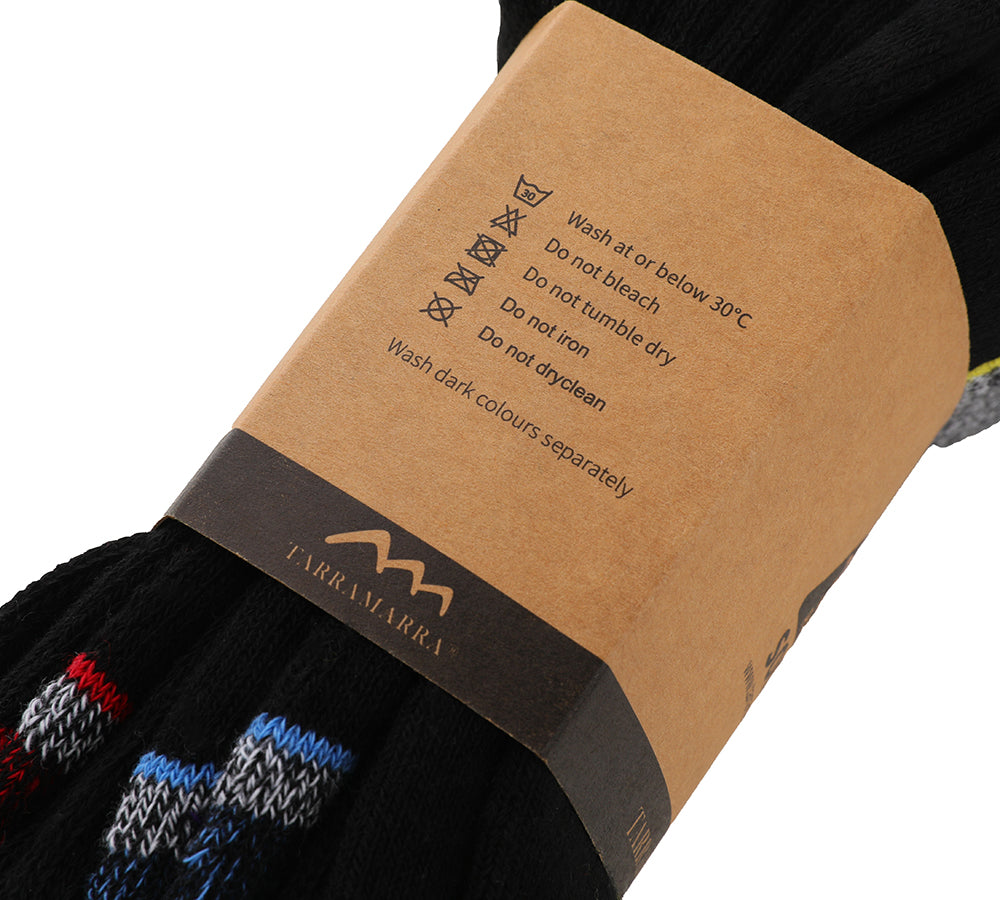 TARRAMARRA® Connor Unisex Socks Three Paris Pack - Socks - Blue Red Yellow - 6-11 - Uggoutlet