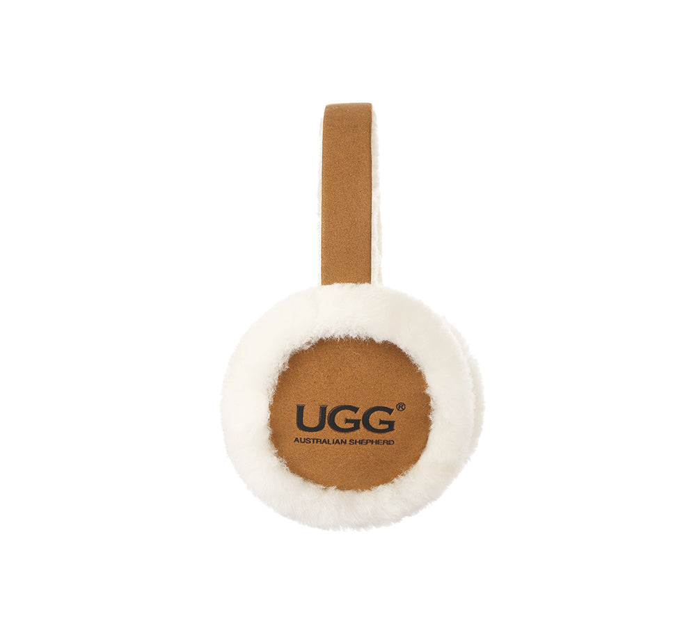 UGG AUSTRALIAN SHEPHERD® Kids Wool Ugg Earmuff - Eramuff - Brown - One Size - Uggoutlet