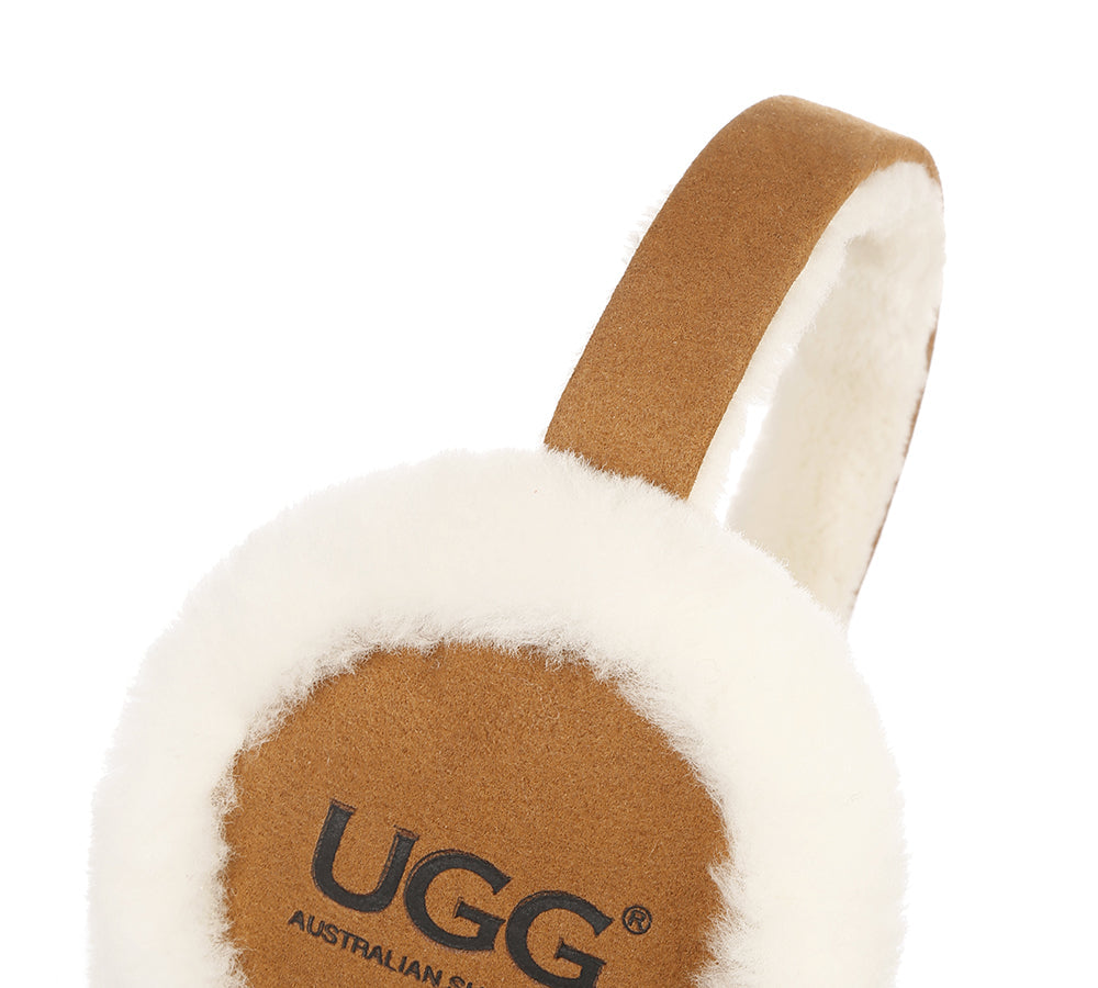 UGG AUSTRALIAN SHEPHERD® Kids Wool Ugg Earmuff - Eramuff - Brown - One Size - Uggoutlet