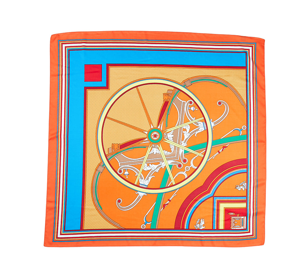 Accessories - Printed Square Rayon Silk Scarf Multiple Patterns And Colours