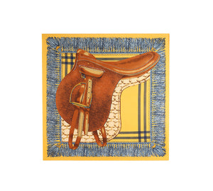 Accessories - Printed Square Rayon Silk Scarf Multiple Patterns And Colours