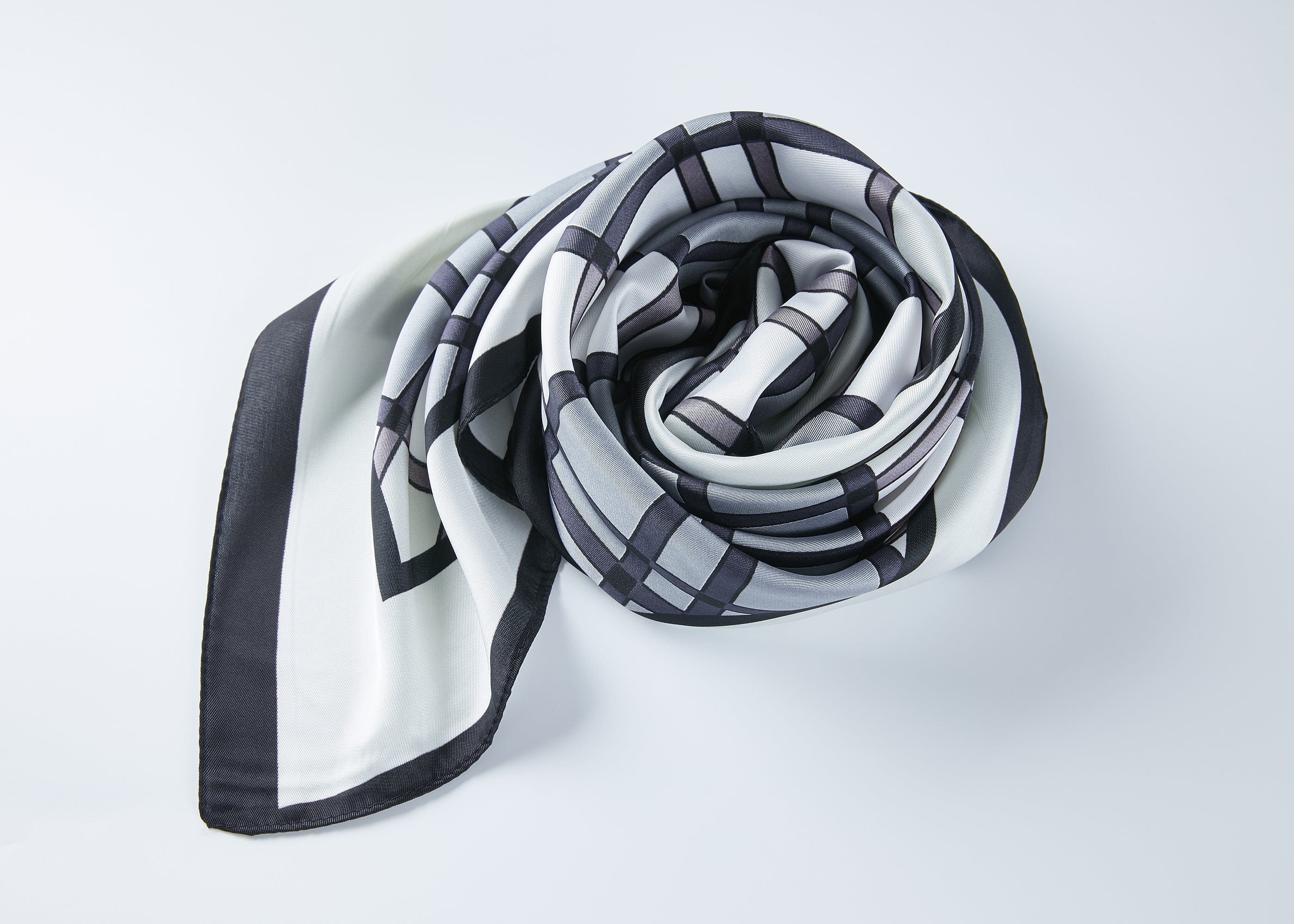 Accessories - Printed Square Rayon Silk Scarf Multiple Patterns And Colours