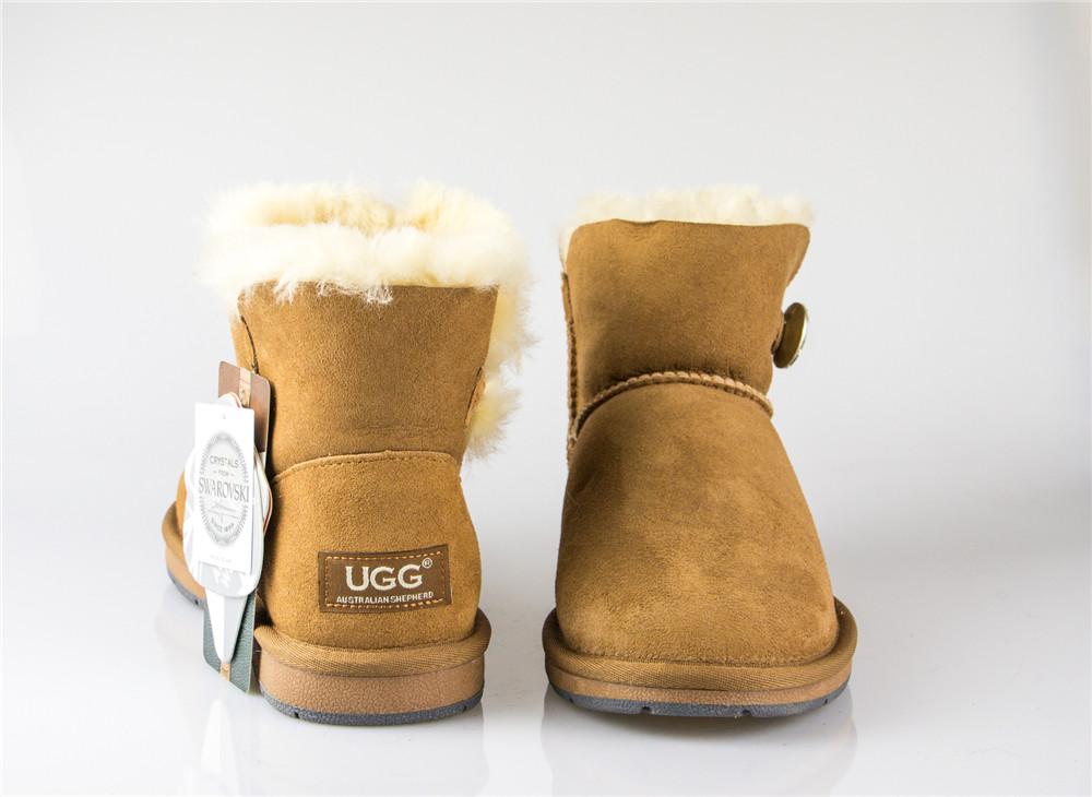 Boots - AS UGG Mini Button Boots With Crystal #15702- Clearance Sale (1321727623226)