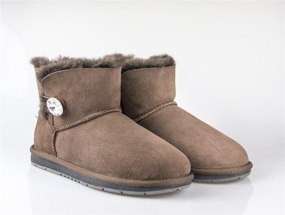 Boots - AS UGG Mini Button Boots With Crystal #15702- Clearance Sale (1321727623226)