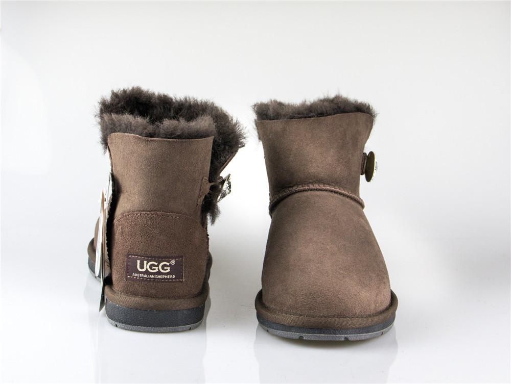 Boots - AS UGG Mini Button Boots With Crystal #15702- Clearance Sale (1321727623226)