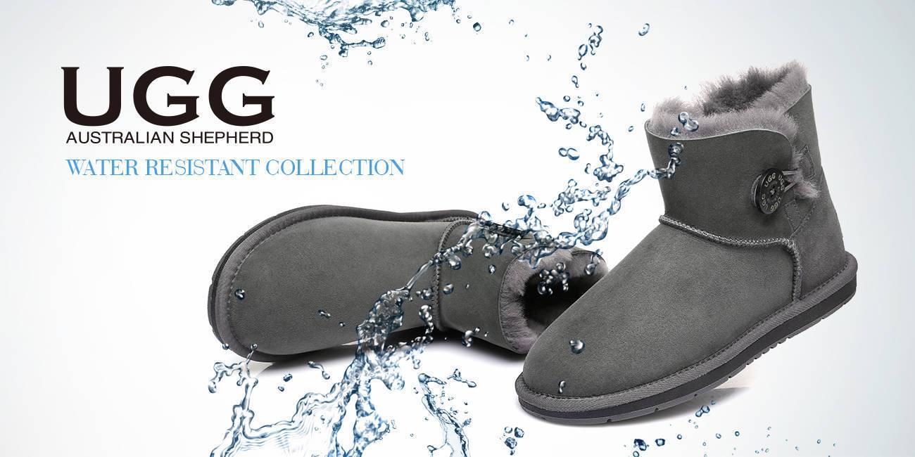 Boots - AS UGG Mini Button Boots With Crystal #15702- Clearance Sale (1321727623226)