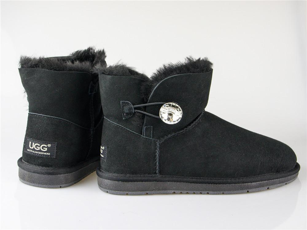 Boots - AS UGG Mini Button Boots With Crystal #15702- Clearance Sale (1321727623226)