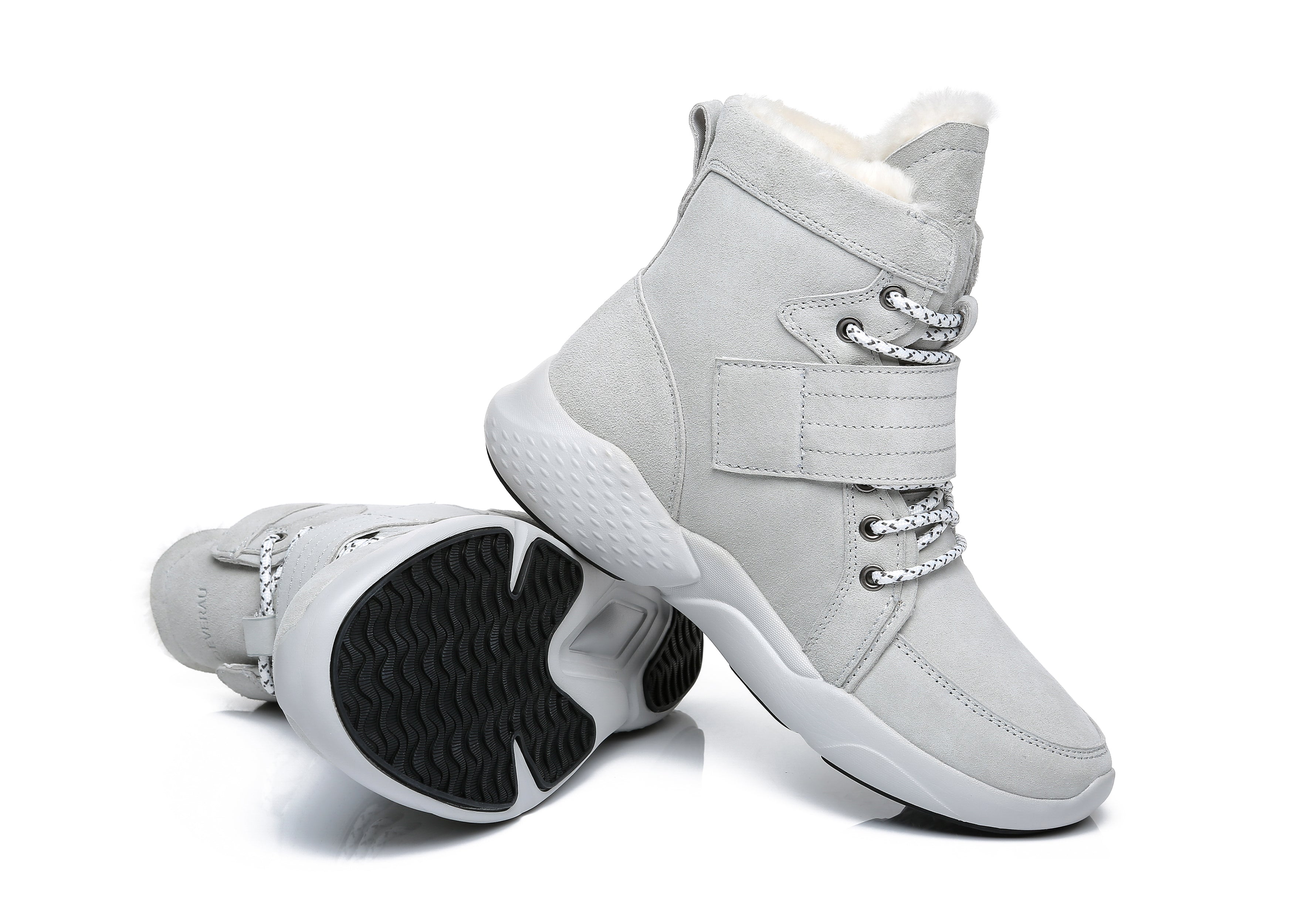 EVERAU® Ankle Chunky Sneakers Women City Walker - Sneaker - Grey - AU Ladies 4 / AU Men 2 / EU 35 - Uggoutlet
