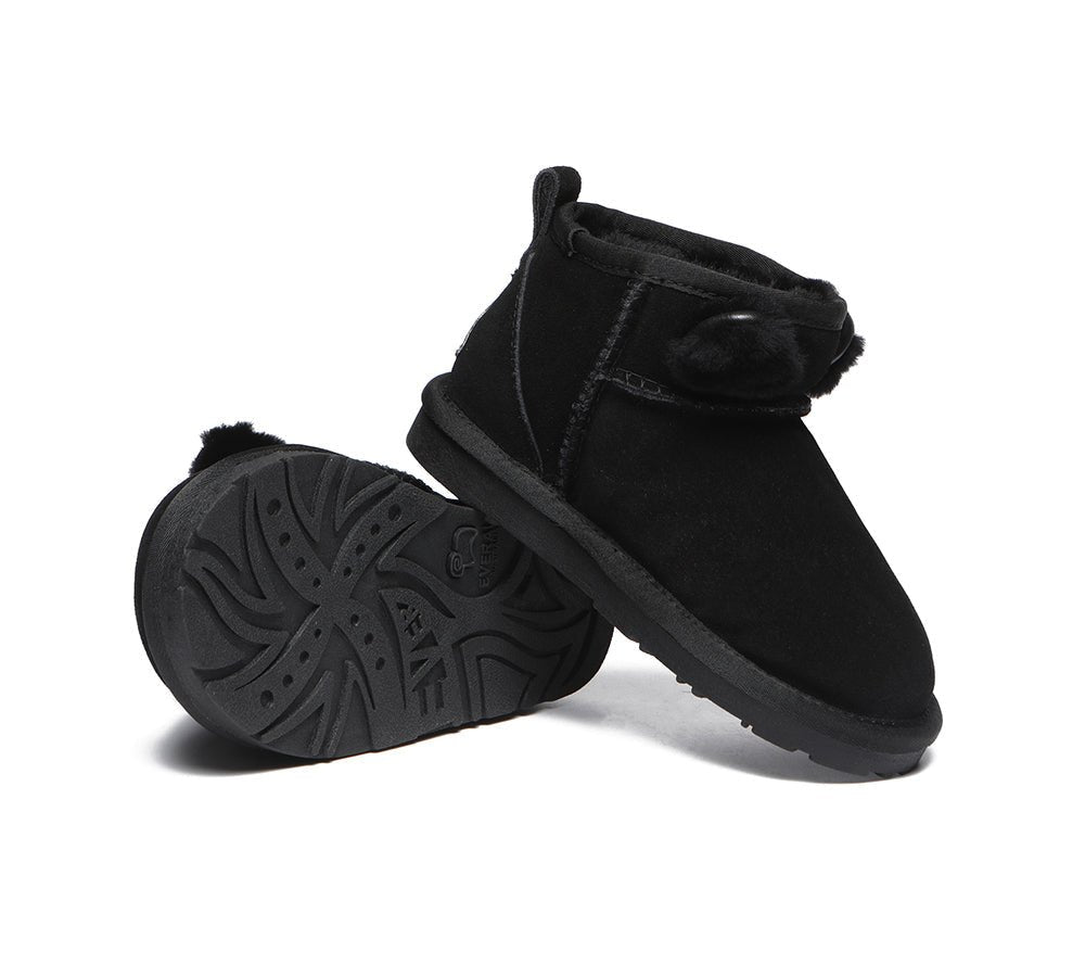 EVERAU® Kids Ugg Boots Kitty - UGG Boots - Black - AU Kids 25 / EU 25 - Uggoutlet