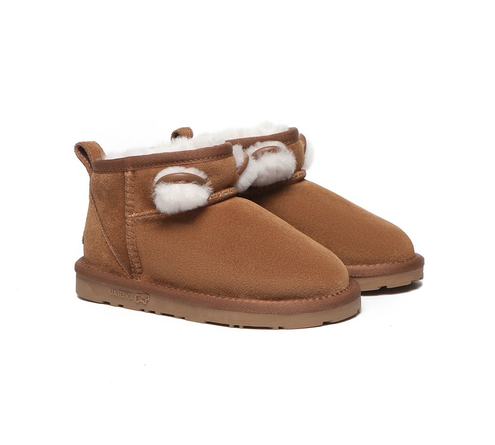 EVERAU® Kids Ugg Boots Kitty - UGG Boots - Chestnut - AU Kids 25 / EU 25 - Uggoutlet