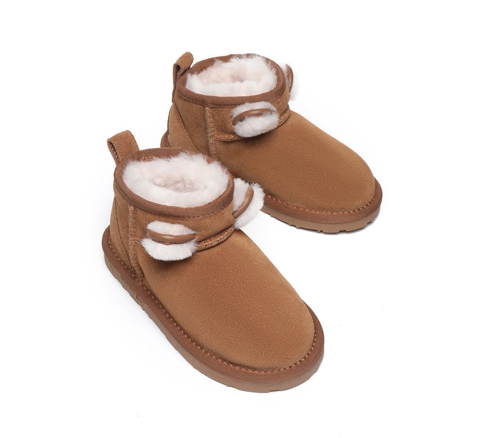 EVERAU® Kids Ugg Boots Kitty - UGG Boots - Chestnut - AU Kids 25 / EU 25 - Uggoutlet