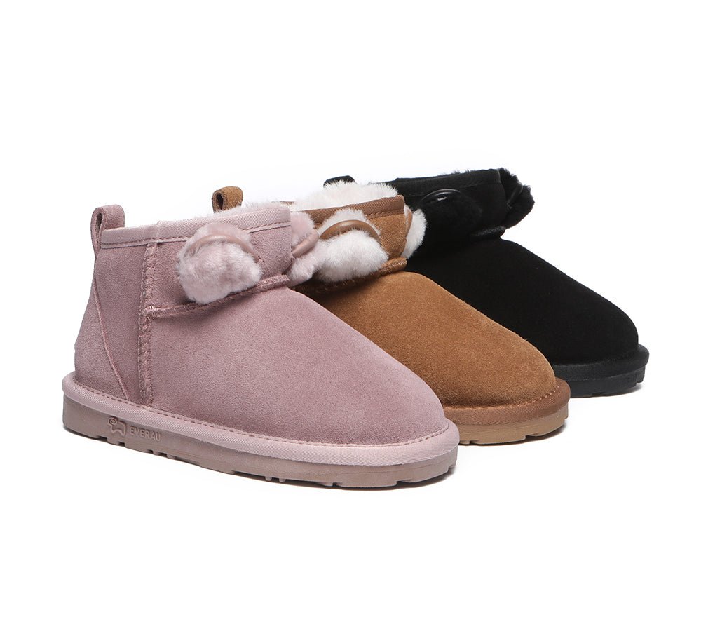 EVERAU® Kids Ugg Boots Kitty - UGG Boots - Dawn Pink - AU Kids 25 / EU 25 - Uggoutlet