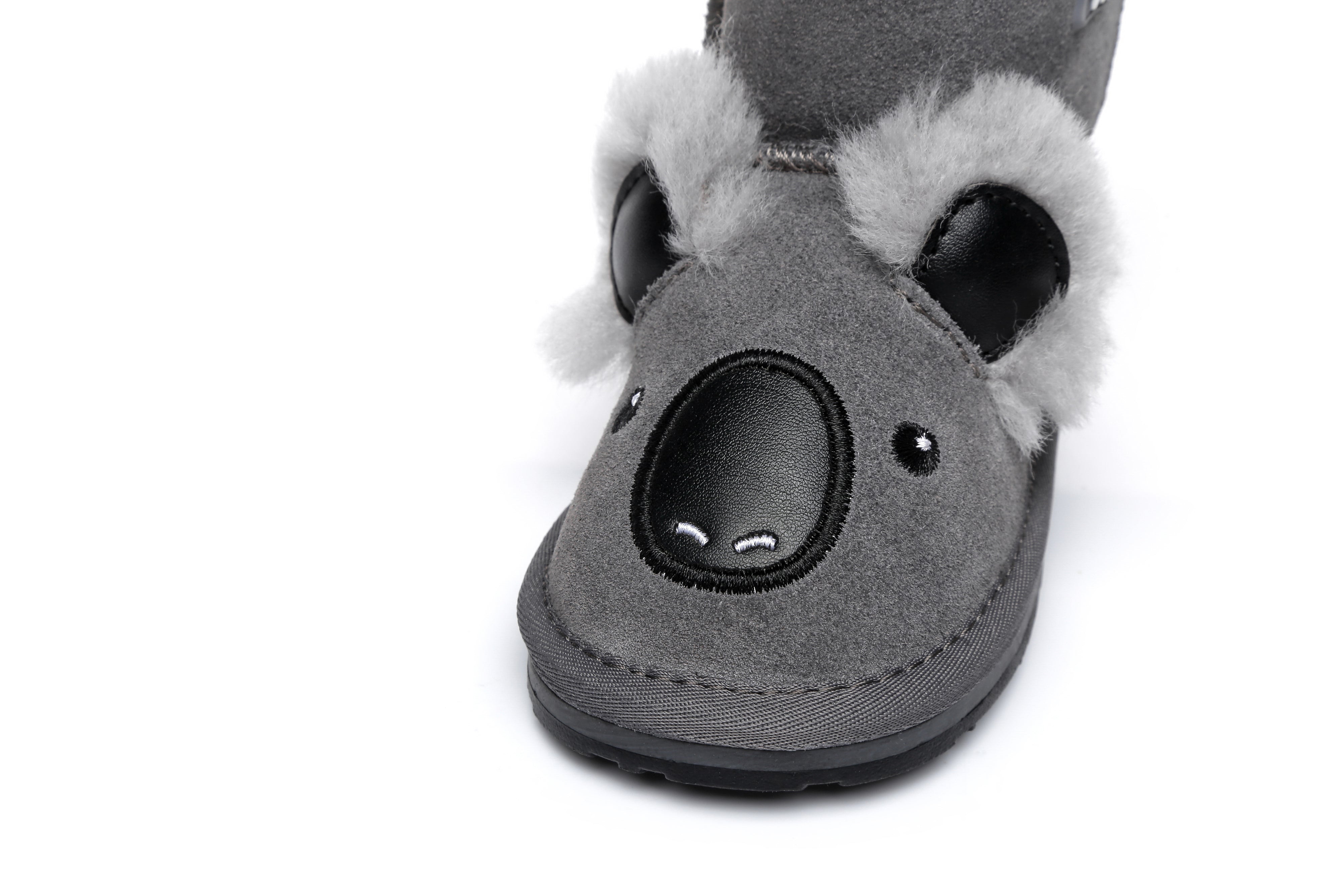 EVERAU® Koala Sheepskin Boots Toddler - UGG Boots - Grey - S - Uggoutlet