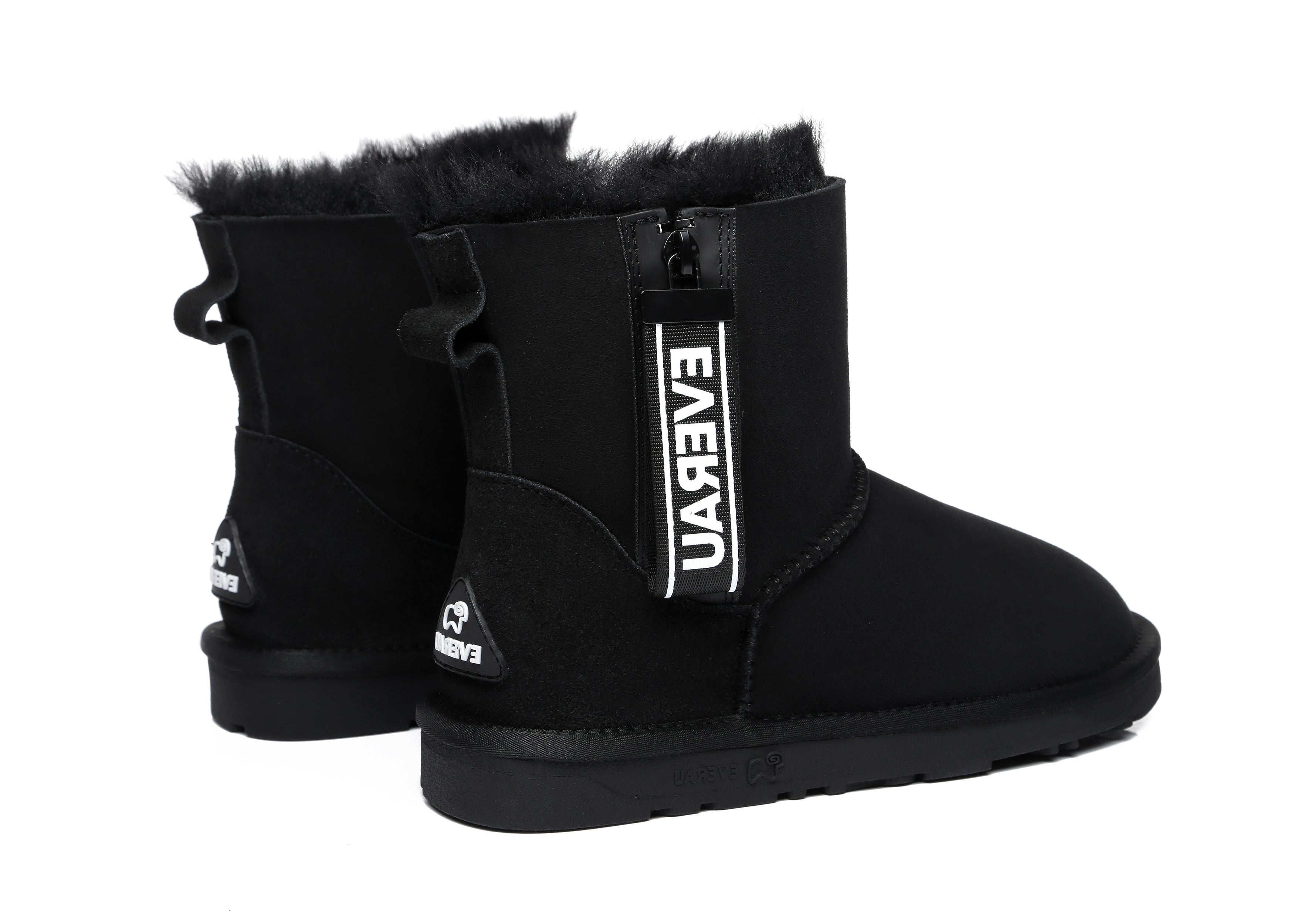 EVERAU® Mini Sheepskin Boots Women Mini Piper - UGG Boots - Grey - AU Ladies 4 / AU Men 2 / EU 35 - Uggoutlet