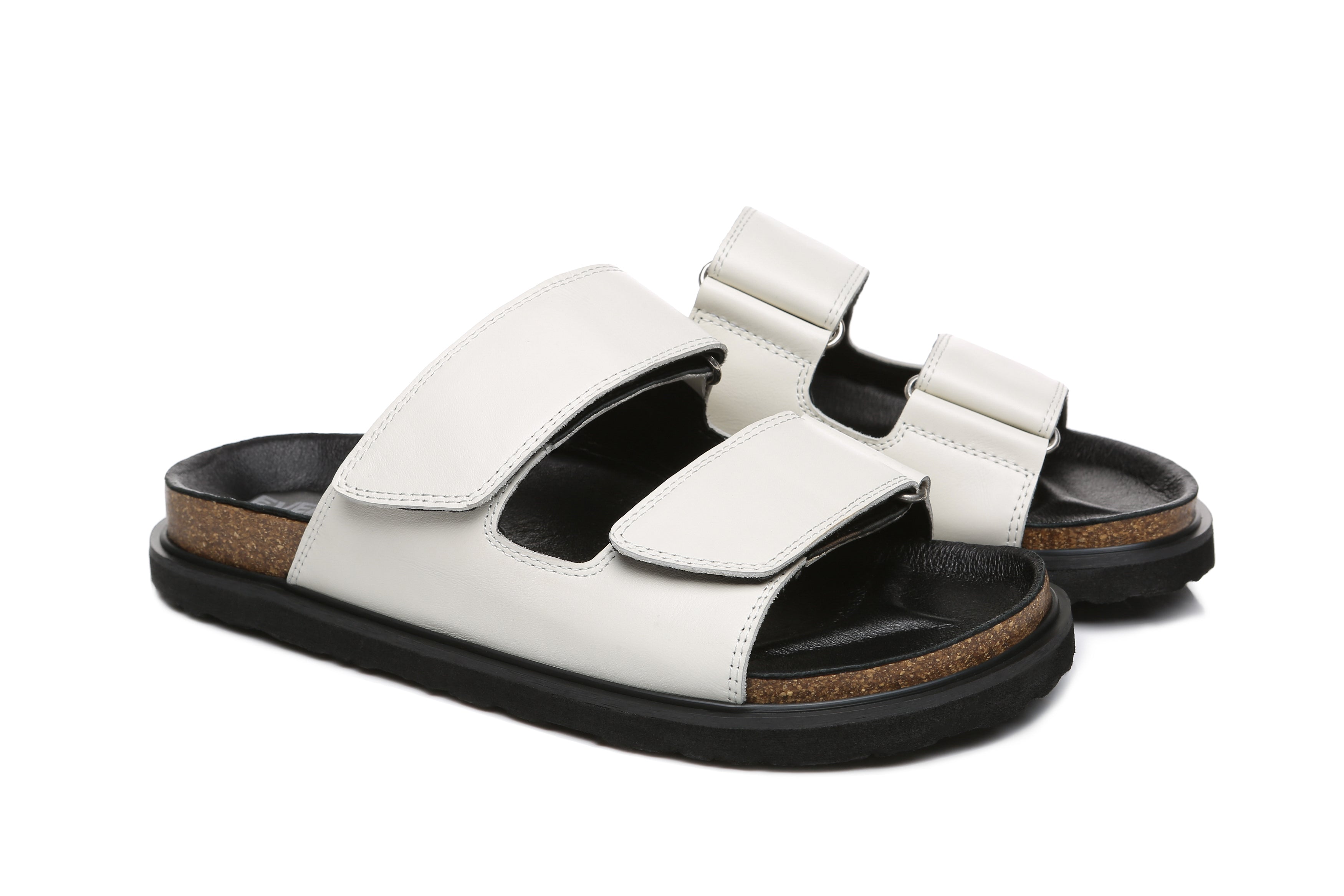 EVERAU® Summer Slide Kora - Sandals - Cream - AU Ladies 4 / AU Men 2 / EU 35 - Uggoutlet