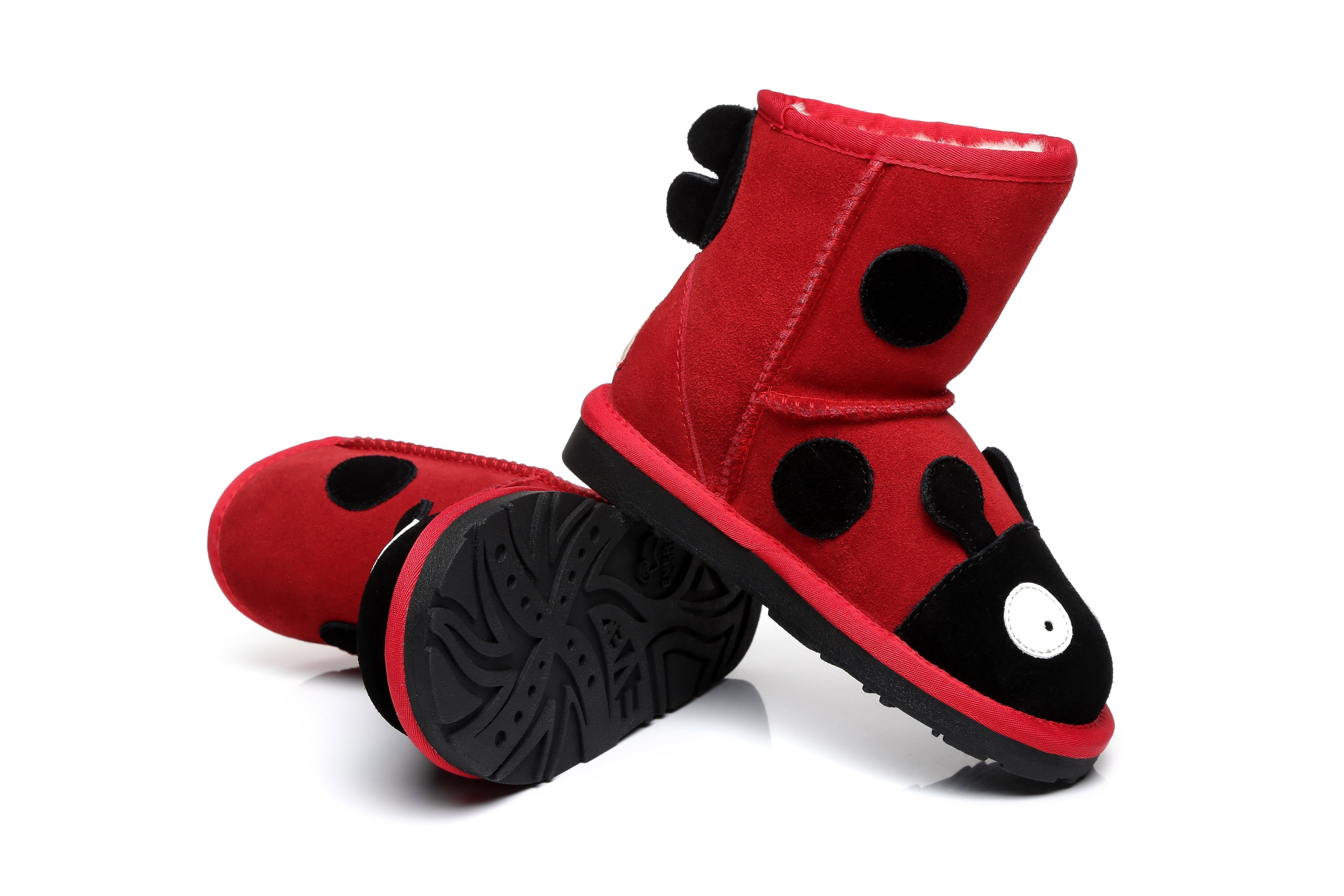 EVERAU® Ugg Boots Kids Ladybug - UGG Boots - Red - AU Kids 6-7 / EU 25 - Uggoutlet