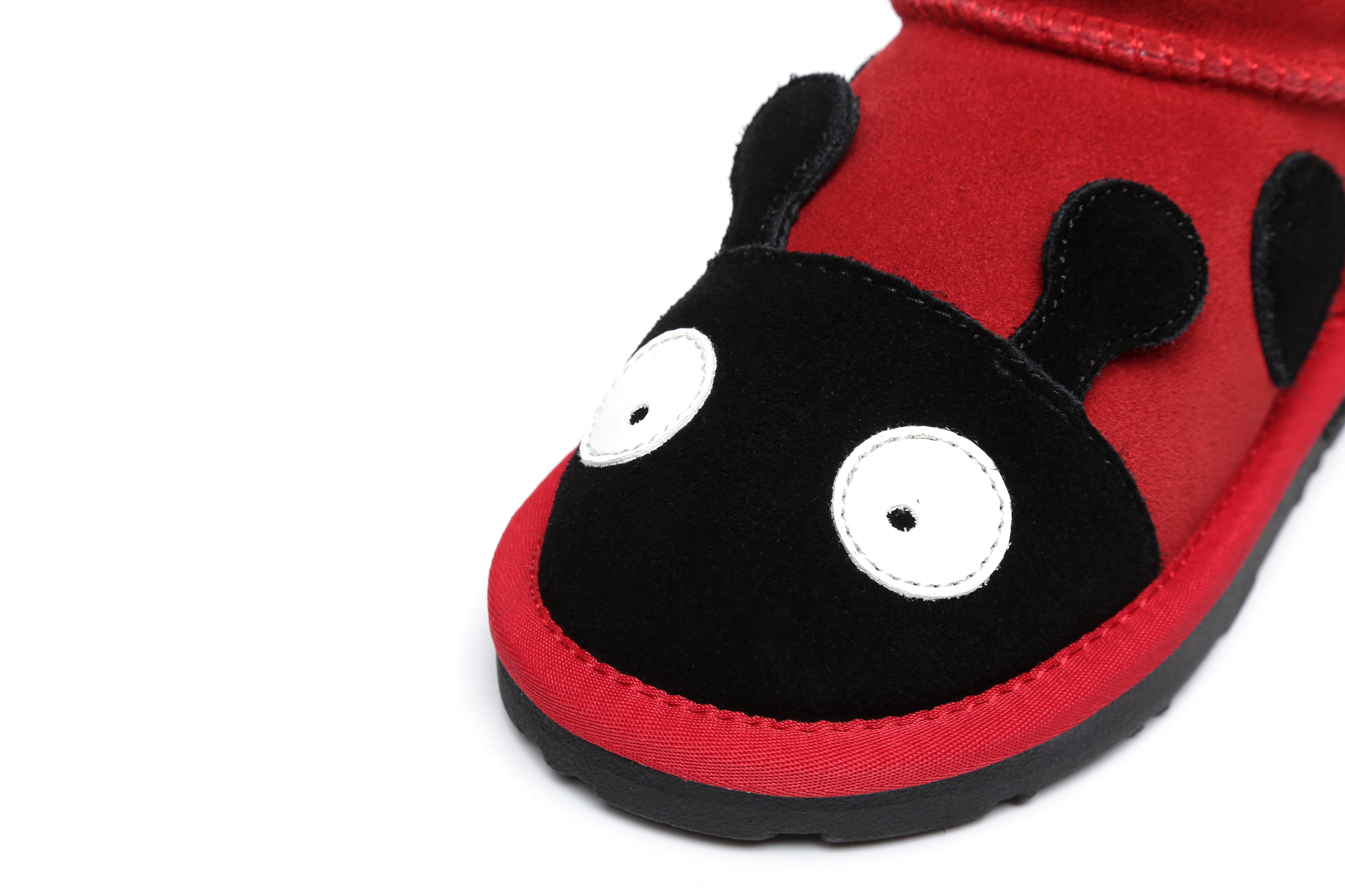 EVERAU® Ugg Boots Kids Ladybug - UGG Boots - Red - AU Kids 6-7 / EU 25 - Uggoutlet