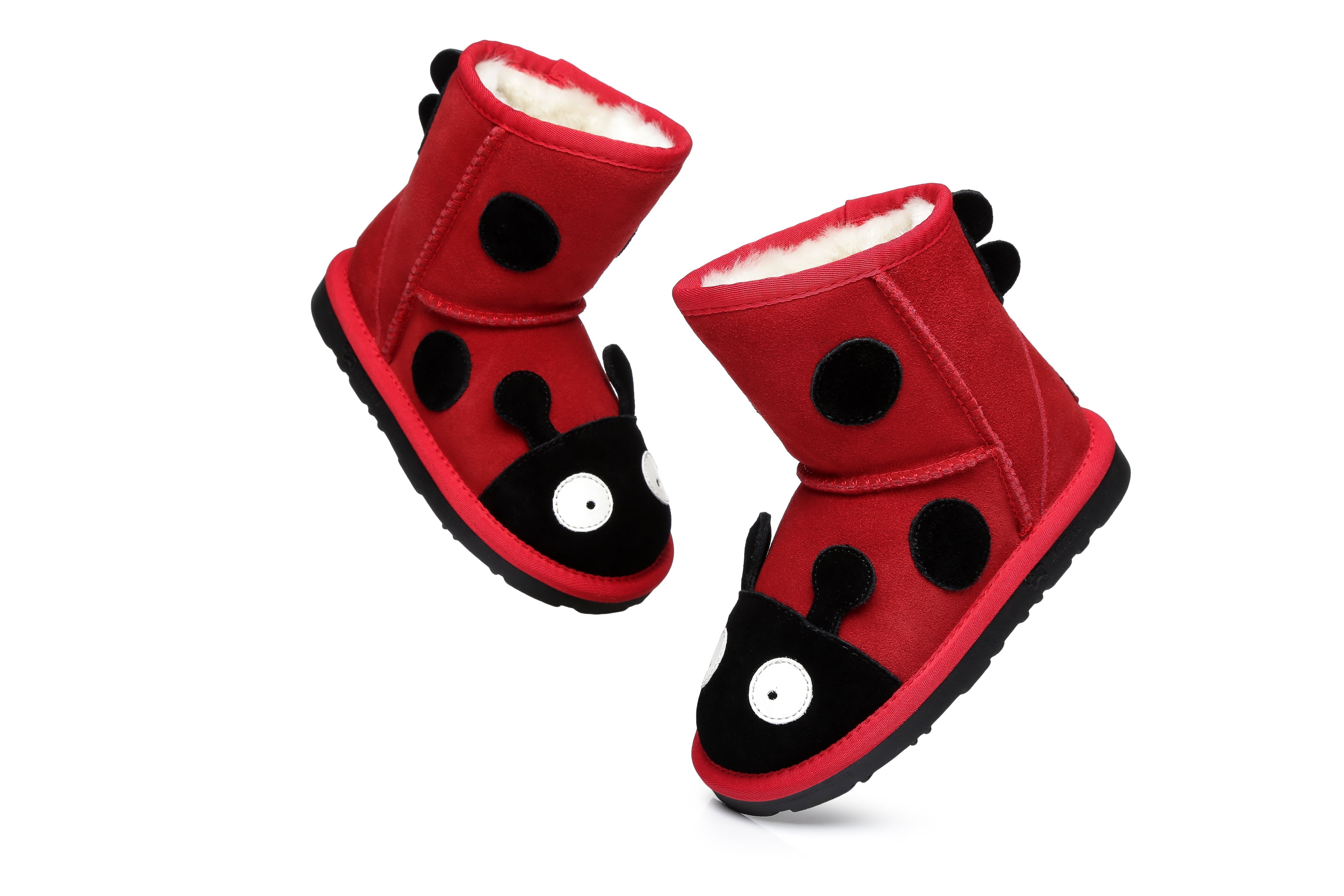 EVERAU® Ugg Boots Kids Ladybug - UGG Boots - Red - AU Kids 6-7 / EU 25 - Uggoutlet