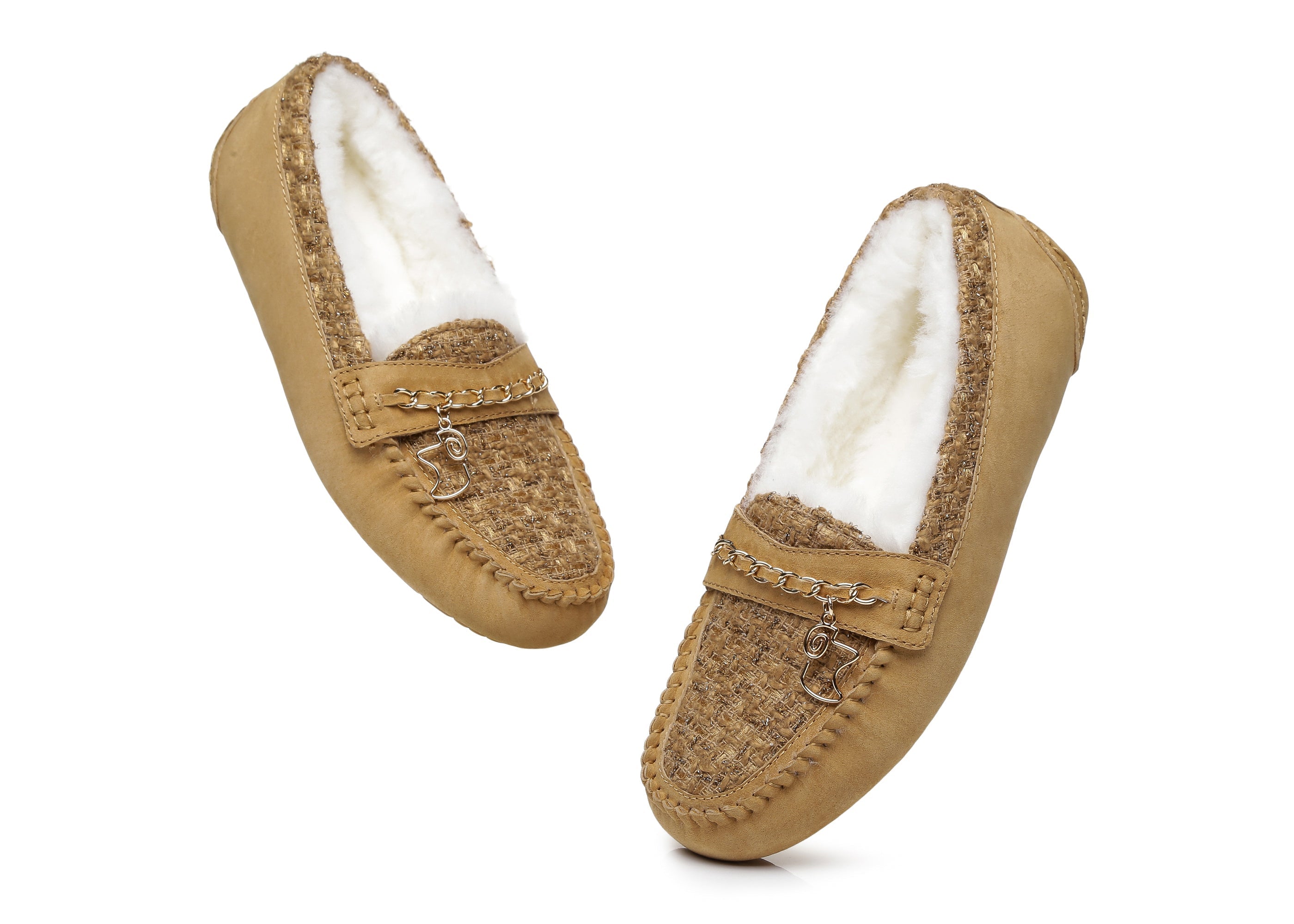 EVERAU® Women Casual Flat String Moccasin - Moccasins - Chestnut - AU Ladies 4 / AU Men 2 / EU 35 - Uggoutlet