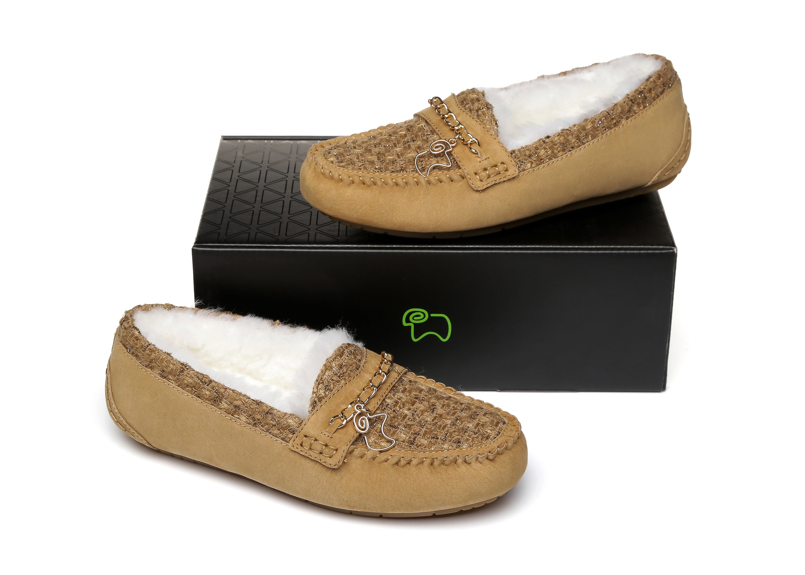 EVERAU® Women Casual Flat String Moccasin - Moccasins - Chestnut - AU Ladies 4 / AU Men 2 / EU 35 - Uggoutlet