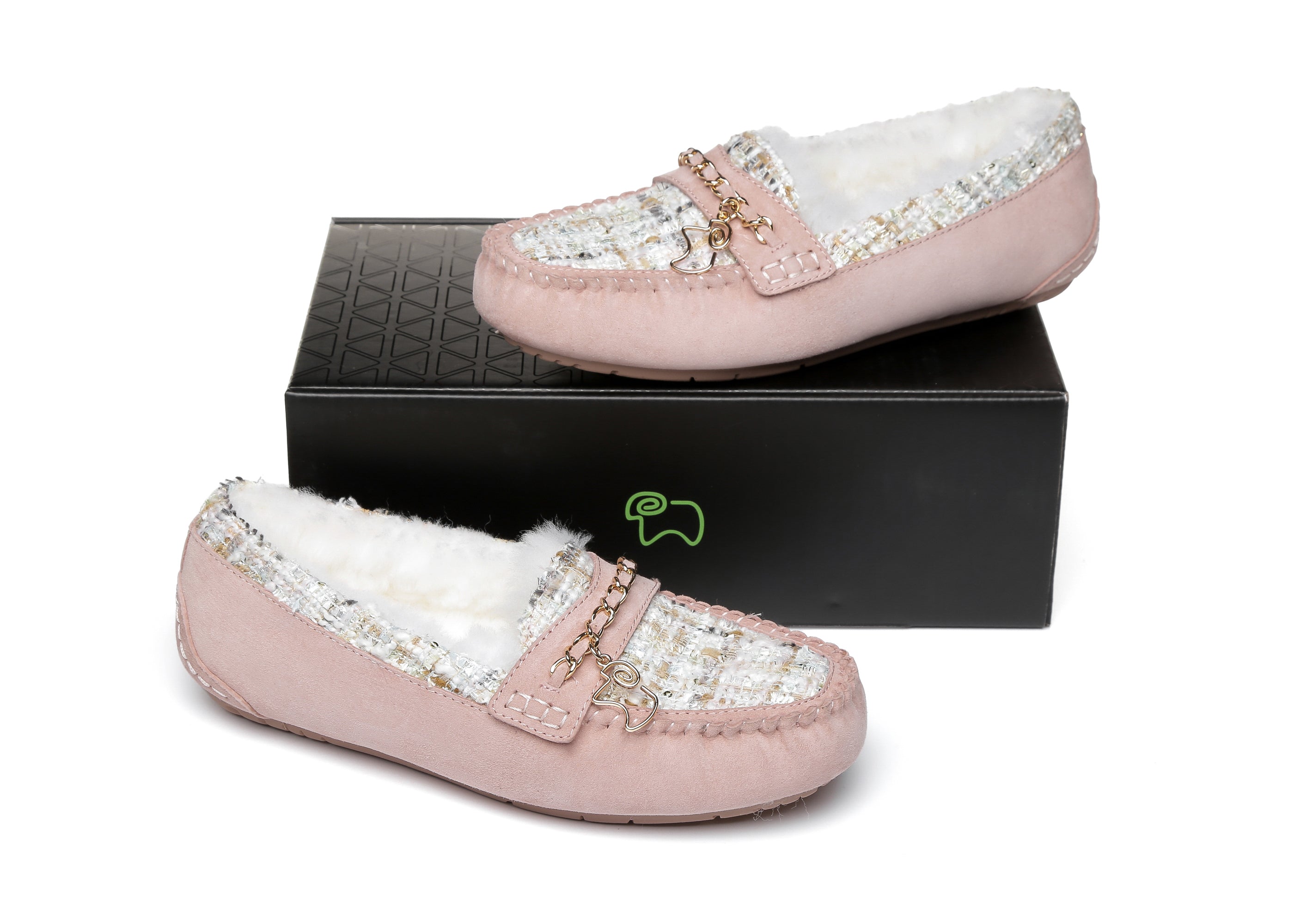 EVERAU® Women Casual Flat String Moccasin - Moccasins - Pink - AU Ladies 4 / AU Men 2 / EU 35 - Uggoutlet