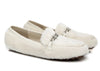 EVERAU® Women Fluffy Ballet Flats Chrom - Moccasins - Milky White - AU Ladies 4 / AU Men 2 / EU 35 - Uggoutlet