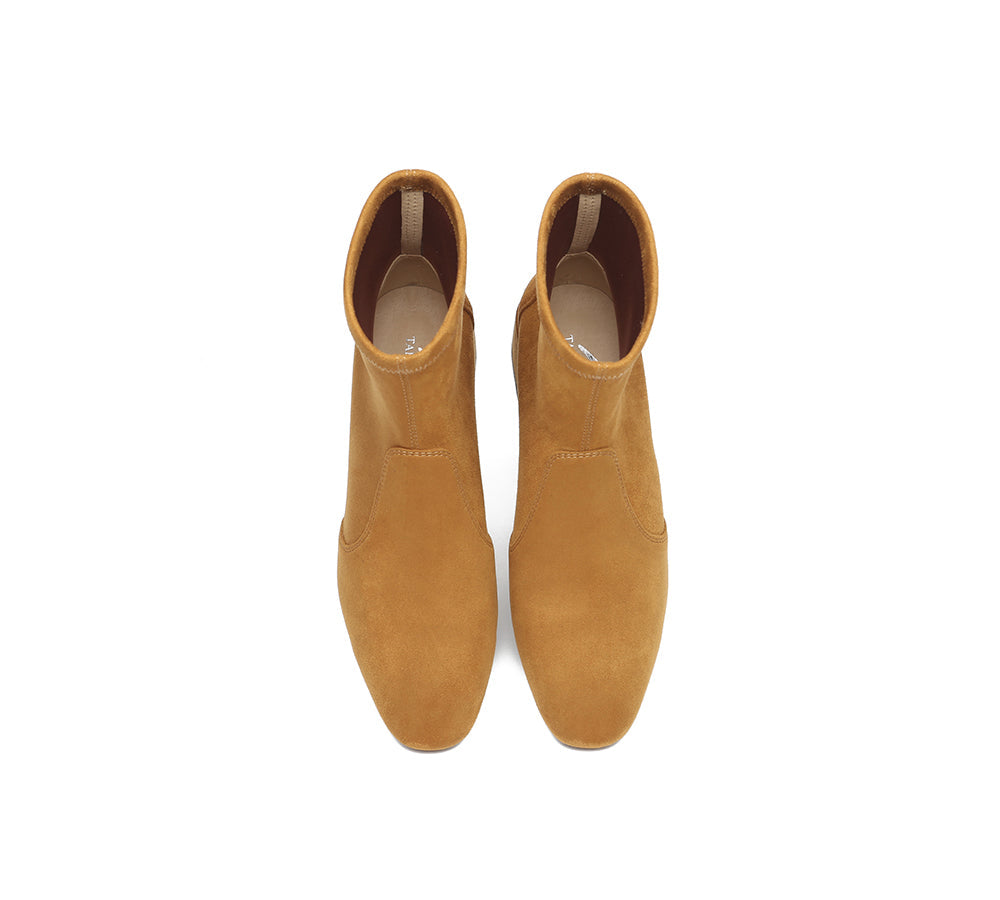 TARRAMARRA® Ankle Sock Microsuede Boots Women Kenia - Fashion Boots - Chestnut - AU Ladies 4 / AU Men 2 / EU 35 - Uggoutlet