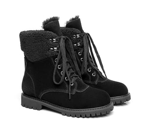 Fashion Boots - AS UGG Women Fashion Chunky Boots Mina