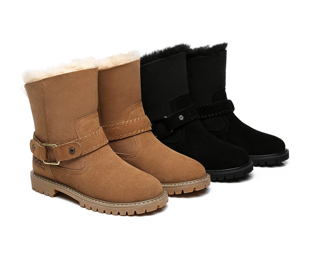 UGG Australian Shepherd® Fashion Boots Women Sarah Mid Calf - UGG Boots - Chestnut - AU Ladies 4 / AU Men 2 / EU 35 - Uggoutlet