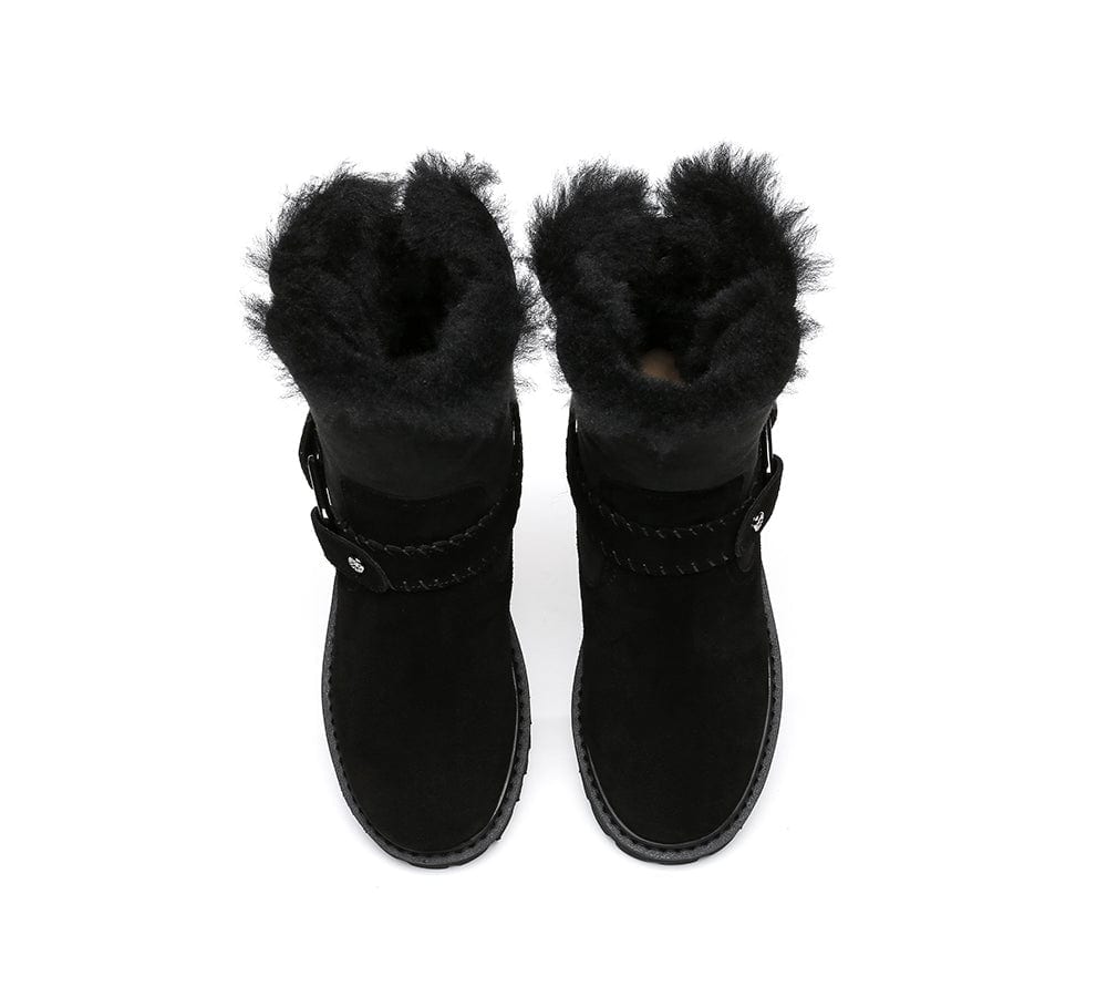 UGG Australian Shepherd® Fashion Boots Women Sarah Mid Calf - UGG Boots - Black - AU Ladies 10 / AU Men 8 / EU 41 - Uggoutlet