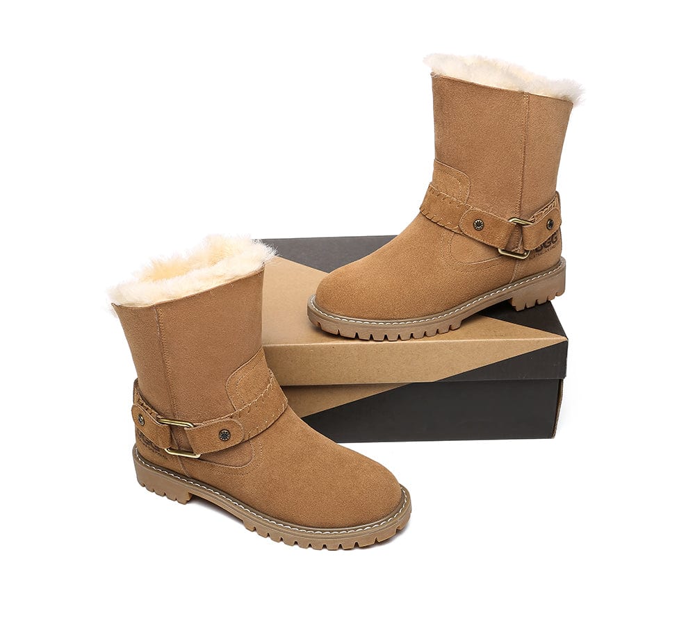 UGG Australian Shepherd® Fashion Boots Women Sarah Mid Calf - UGG Boots - Chestnut - AU Ladies 10 / AU Men 8 / EU 41 - Uggoutlet