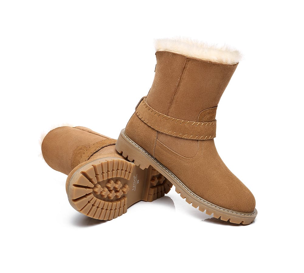 UGG Australian Shepherd® Fashion Boots Women Sarah Mid Calf - UGG Boots - Chestnut - AU Ladies 10 / AU Men 8 / EU 41 - Uggoutlet