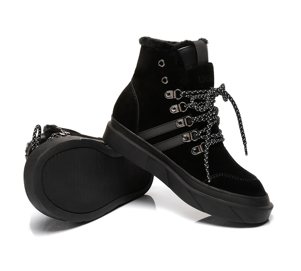 Fashion Boots - Lace Up Fashion Sneaker Women Boots Vicki