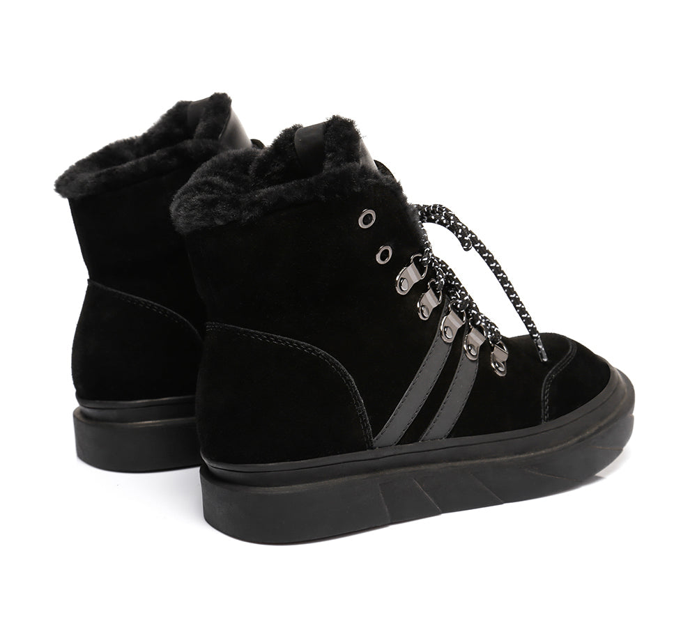 Fashion Boots - Lace Up Fashion Sneaker Women Boots Vicki