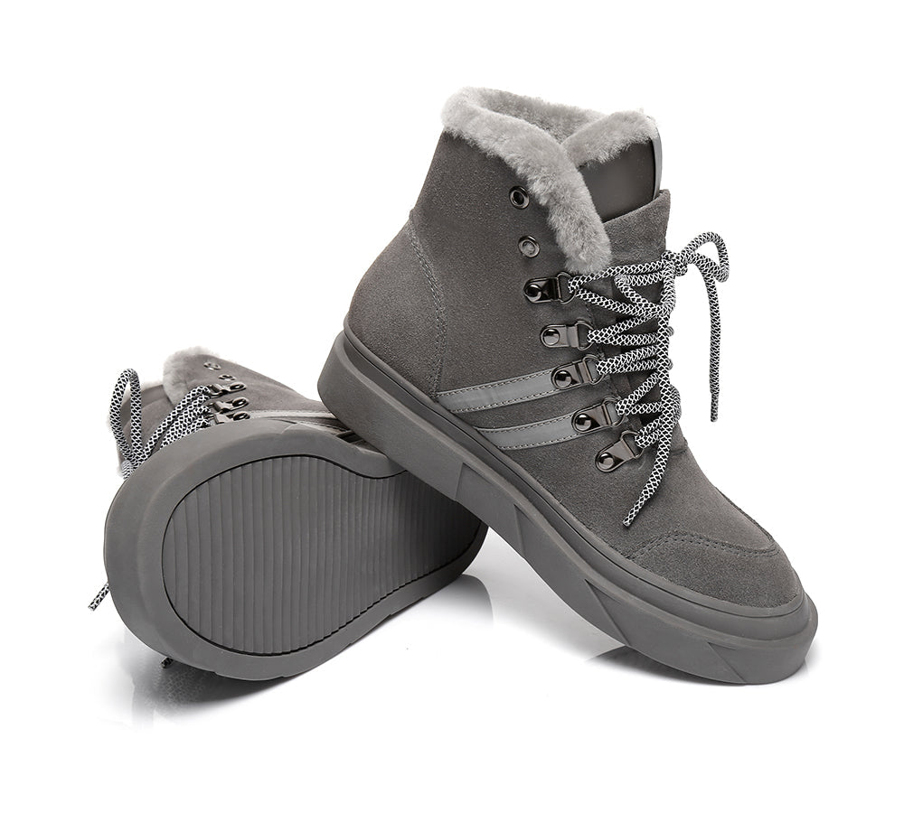 Fashion Boots - Lace Up Fashion Sneaker Women Boots Vicki