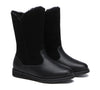 Fashion Boots - Premium Leather Zipper Mid Calf Women Boots Bryanna